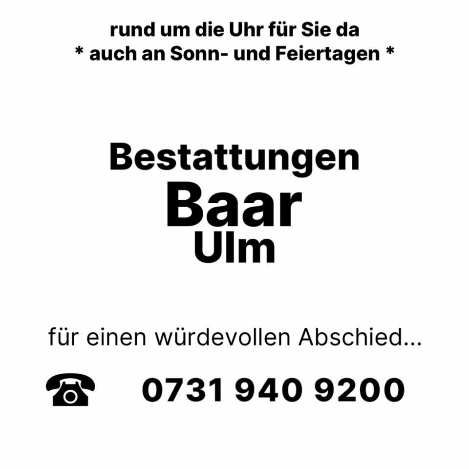 Beerdigungen Ulm